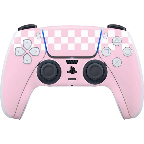 Pink Checkerboard PlayStation PS5 Skins