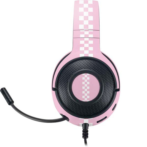 Pink Checkerboard Razer Kraken X Skin