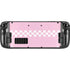 Pink Checkerboard Steam Deck Handheld Gaming Computer Skin