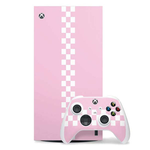 Pink Checkerboard Xbox Series X Skins