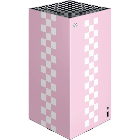 Pink Checkerboard XBox Series X Digital Edition Console Skin