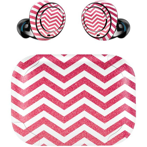 Pink Chevron Amazon Echo Buds Skin