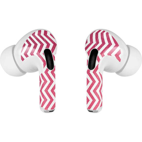 Pink Chevron AirPods Skins