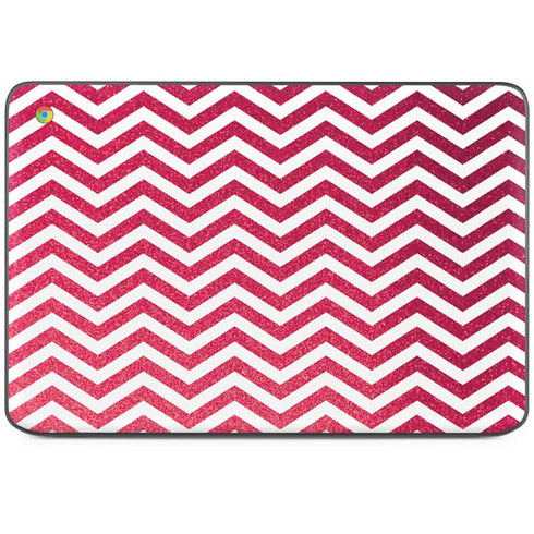 Pink Chevron HP Chromebook Skin