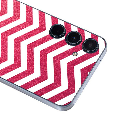 Pink Chevron Galaxy A35 5G Skin