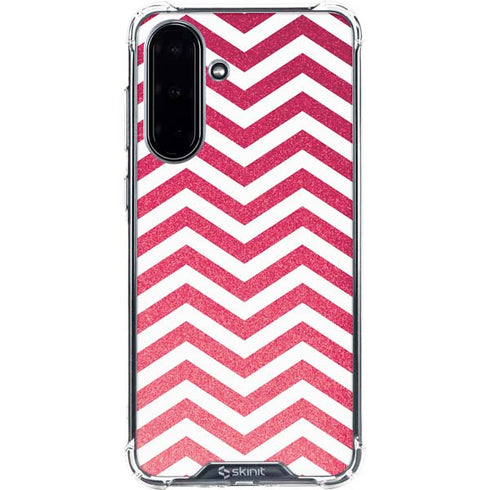 Pink Chevron Galaxy A36 5G Clear Case