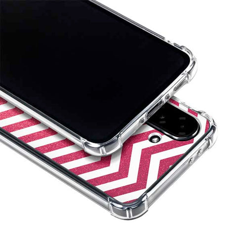Pink Chevron Galaxy A36 5G Clear Case