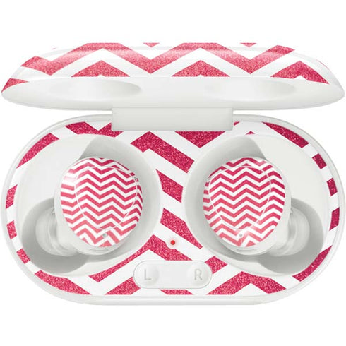 Pink Chevron Galaxy Buds Plus Skin