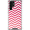 Pink Chevron Galaxy S23 Ultra Clear Case