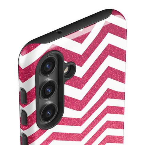 Pink Chevron Galaxy S25 Impact Case