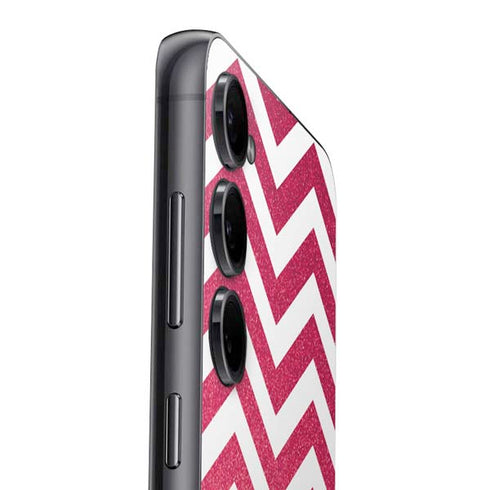 Pink Chevron Galaxy S25 Plus Skin