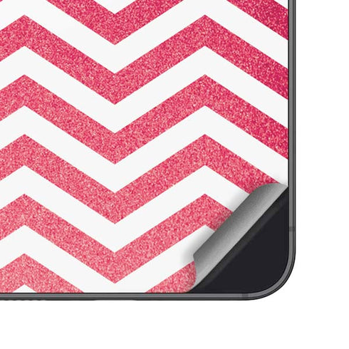 Pink Chevron Galaxy S24 Skin
