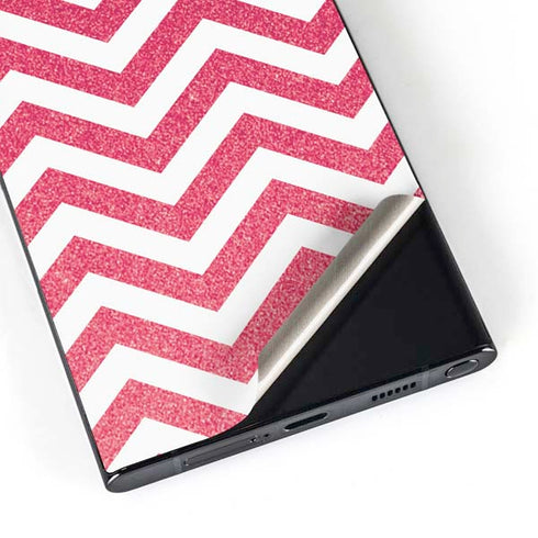 Pink Chevron Galaxy S25 Ultra Skin