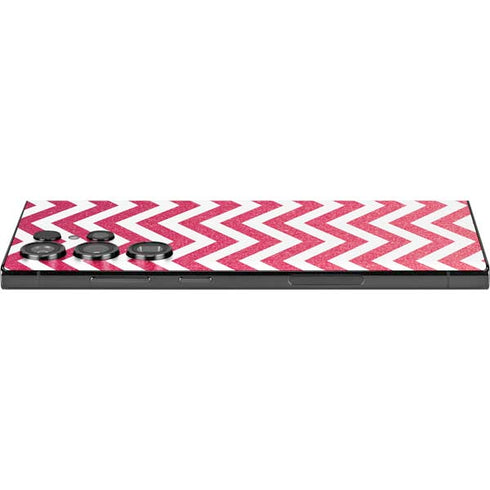 Pink Chevron Galaxy S24 Ultra Skin