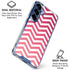 Pink Chevron Galaxy S25 Clear Case