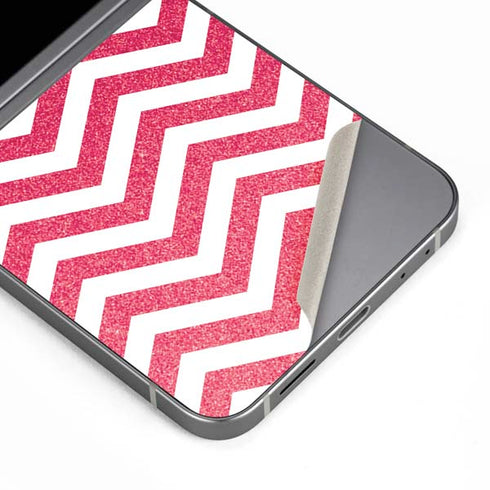 Pink Chevron Galaxy Z Flip6 Skin