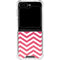 Pink Chevron Galaxy Z Flip6 Clear Case