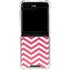 Pink Chevron Galaxy Z Flip6 Clear Case