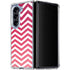 Pink Chevron Galaxy Z Fold5 5G Clear Case