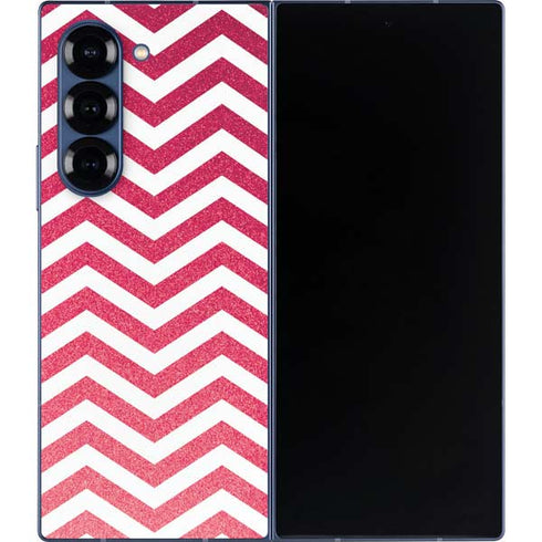 Pink Chevron Galaxy Z Fold6 Skin