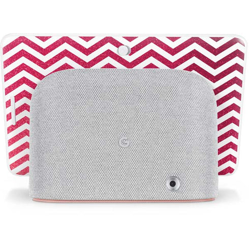 Pink Chevron Google Home Hub Skin