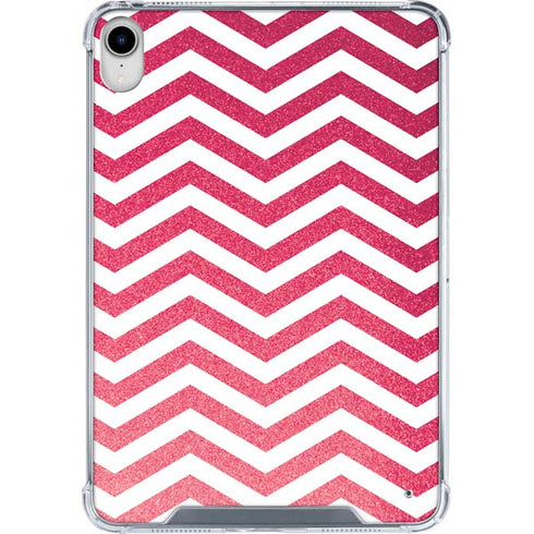Pink Chevron iPad 11th Gen (2025) Clear Case