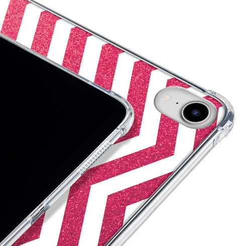 Pink Chevron iPad 11th Gen (2025) Clear Case