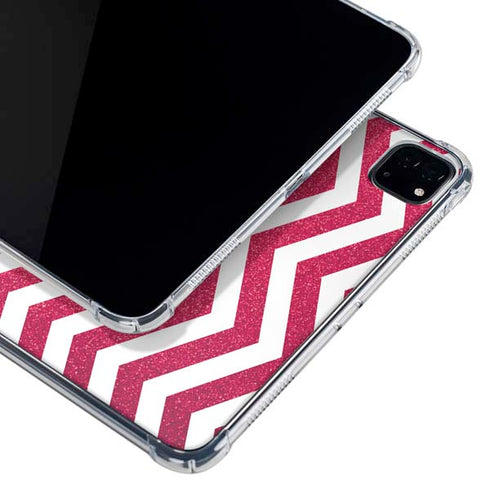 Pink Chevron iPad Pro 11in (2024) Clear Case