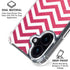 Pink Chevron iPhone 16 Clear Case
