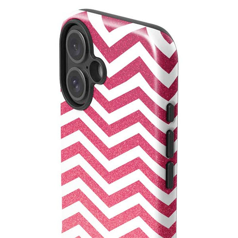Pink Chevron iPhone 16 Impact Case