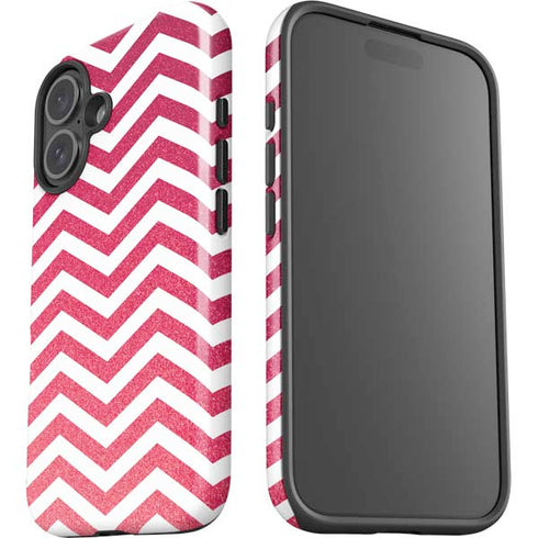 Pink Chevron iPhone 16 Impact Case