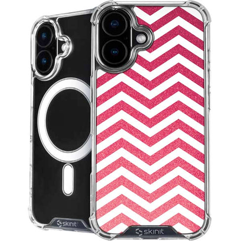 Pink Chevron iPhone 16 MagSafe Case