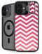 Pink Chevron iPhone 16 Plus Kickstand Case