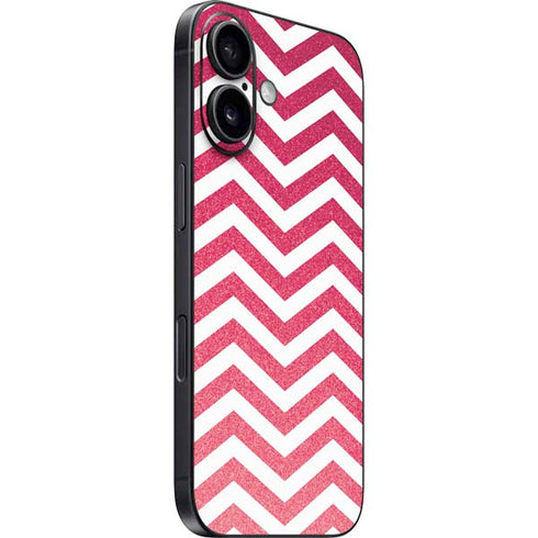 Pink Chevron iPhone 16 Plus Skin
