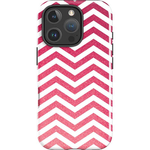 Pink Chevron iPhone 16 Pro Impact Case