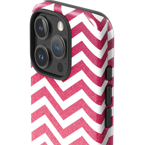 Pink Chevron iPhone 16 Pro Impact Case