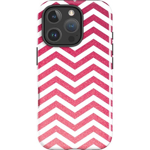 Pink Chevron iPhone 16 Pro Max Impact Case