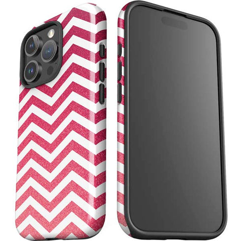 Pink Chevron iPhone 16 Pro Max Impact Case
