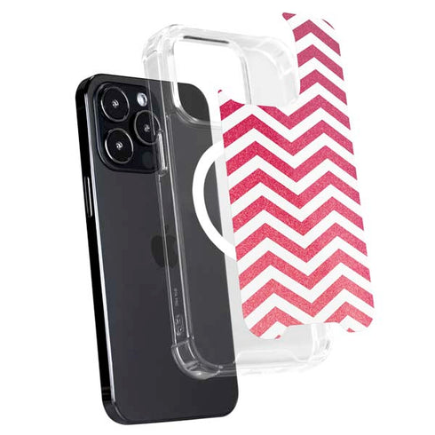 Pink Chevron iPhone 16 Pro Max MagSafe Case