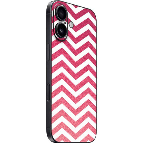 Pink Chevron iPhone 16 Skin