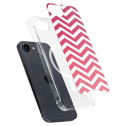 Pink Chevron iPhone 16e MagSafe Case