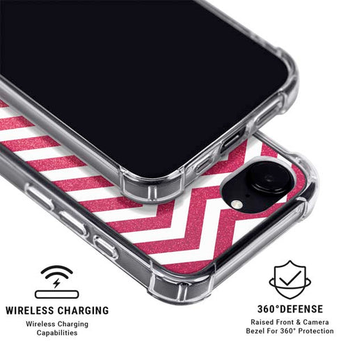 Pink Chevron iPhone 16e MagSafe Case