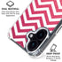 Pink Chevron iPhone 17 Clear Case