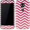 Pink Chevron Moto E5 Play Skin