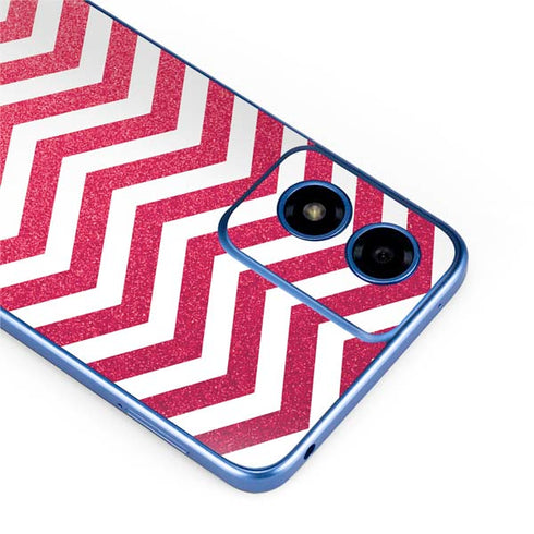 Pink Chevron Moto G Play 4G (2024) Skin