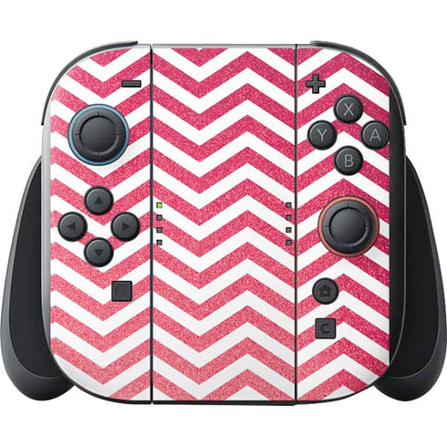 Pink Chevron Nintendo Switch 2 (2025) with Joy-Con Skin