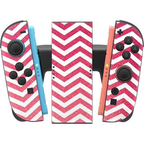 Pink Chevron Nintendo Switch 2 (2025) Joy-Con Controller Skin