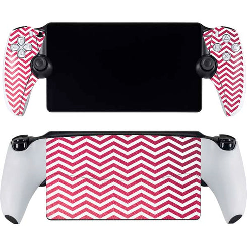 Pink Chevron PlayStation Portal Remote Player Skin