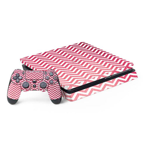 Pink Chevron PlayStation PS4 Skins