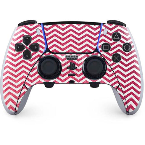 Pink Chevron PS5 DualSense Edge Pro Controller Skin